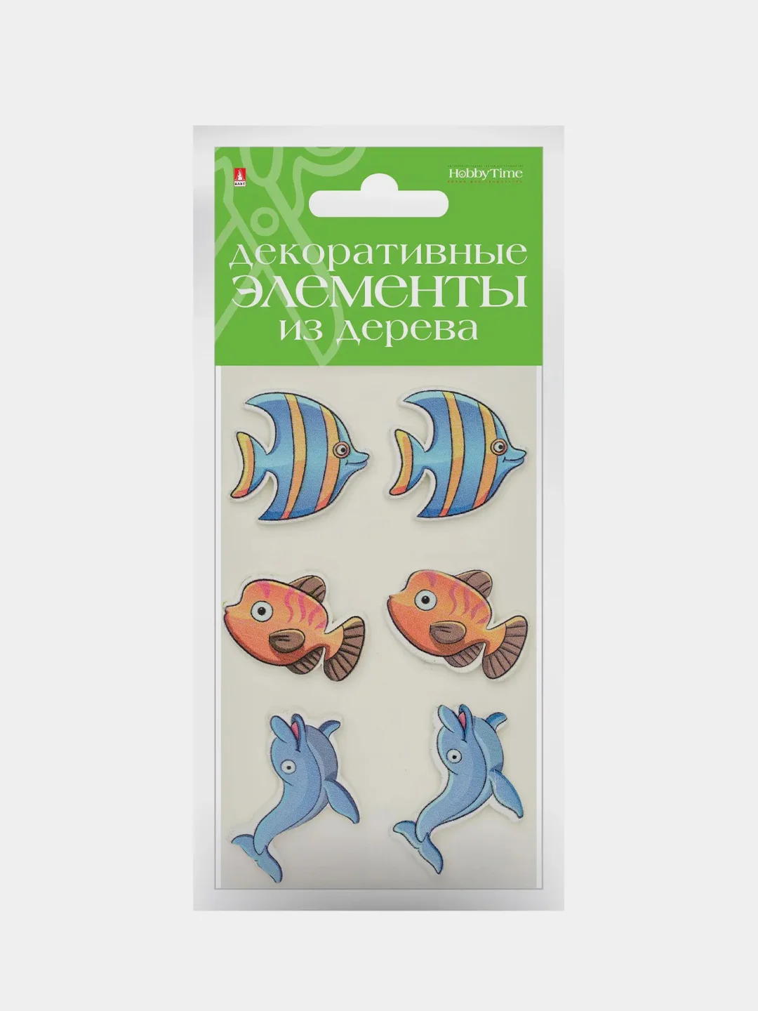 Серебряный декор из дерева, крашеный