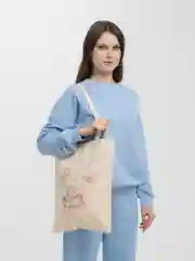 Коралловый меланж сумка женская через плечо, пляжная сумка, шоппер "ЗАЙКИ", хлопковая