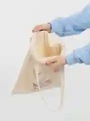 Коралловый меланж сумка женская через плечо, пляжная сумка, шоппер "ЗАЙКИ", хлопковая