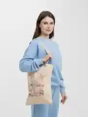 Карамельный сумка женская через плечо, пляжная сумка, шоппер "ЗАЙКИ", хлопковая