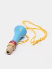 Синий свисток деревянный, дудка