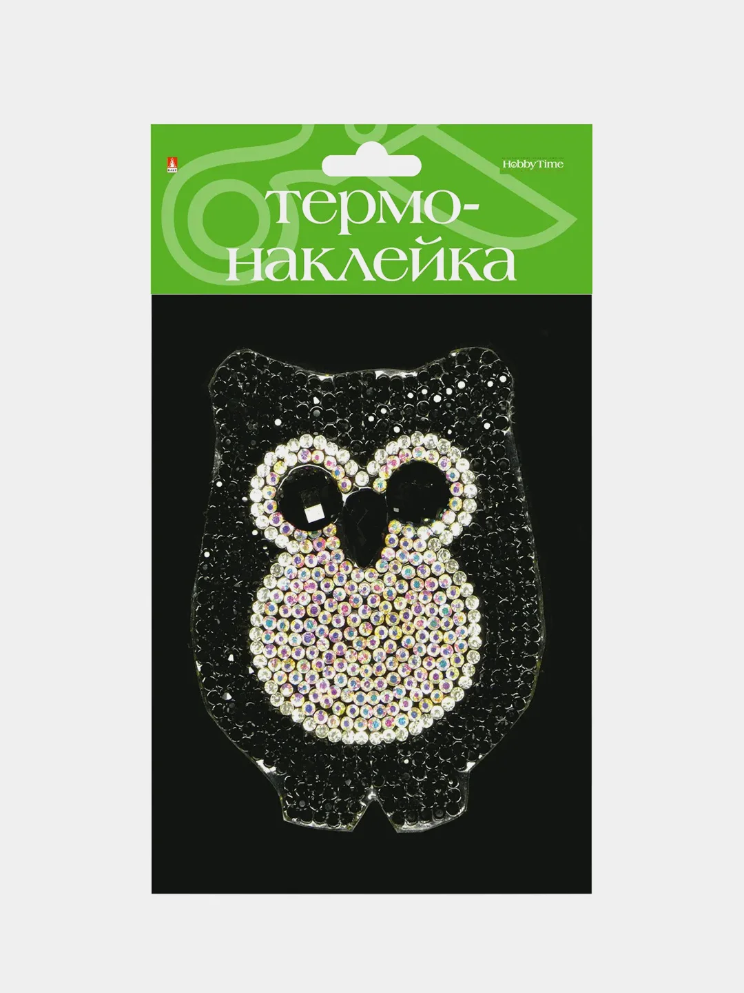 Голубой термонаклейка