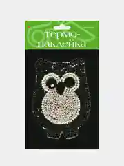 Голубой термонаклейка