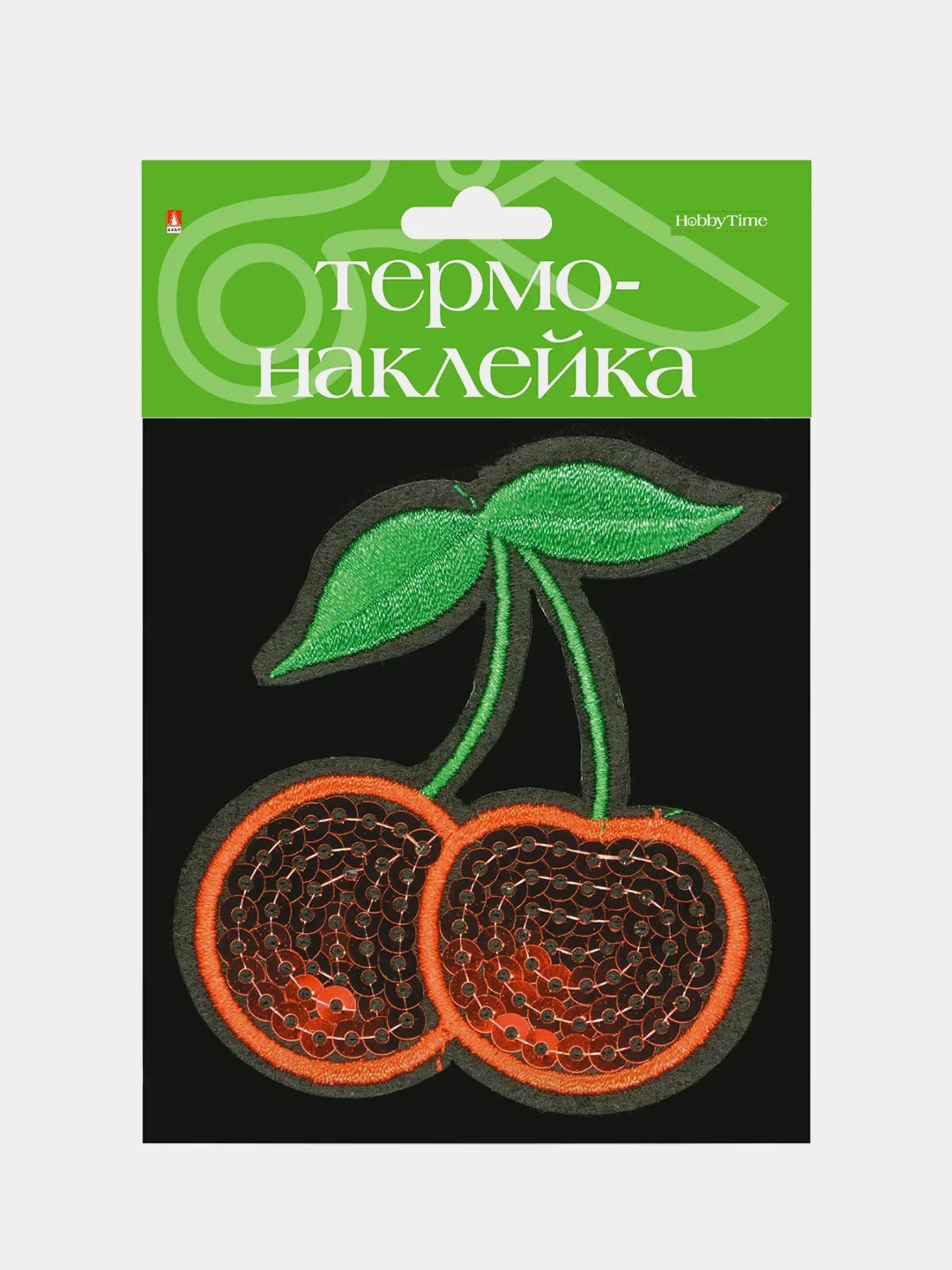 Красный термонаклейка