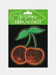 Красный термонаклейка