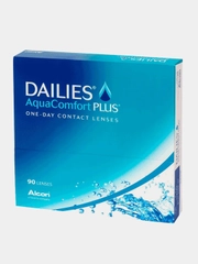 Контактные линзы DAILIES "AquaComfort Plus", 90 линз, R 8,7 (-0,5) - (-12,0)