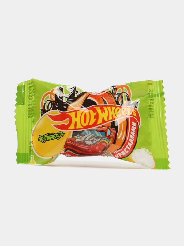 Жевательная резинка HotWHeeLS, с кислыми кристаллами  и принтом, 12 г