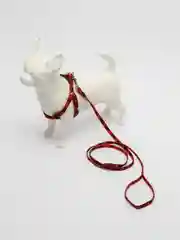 Черный шлейка регулируемая с поводком для собак и кошек