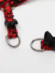 Черный шлейка регулируемая с поводком для собак и кошек