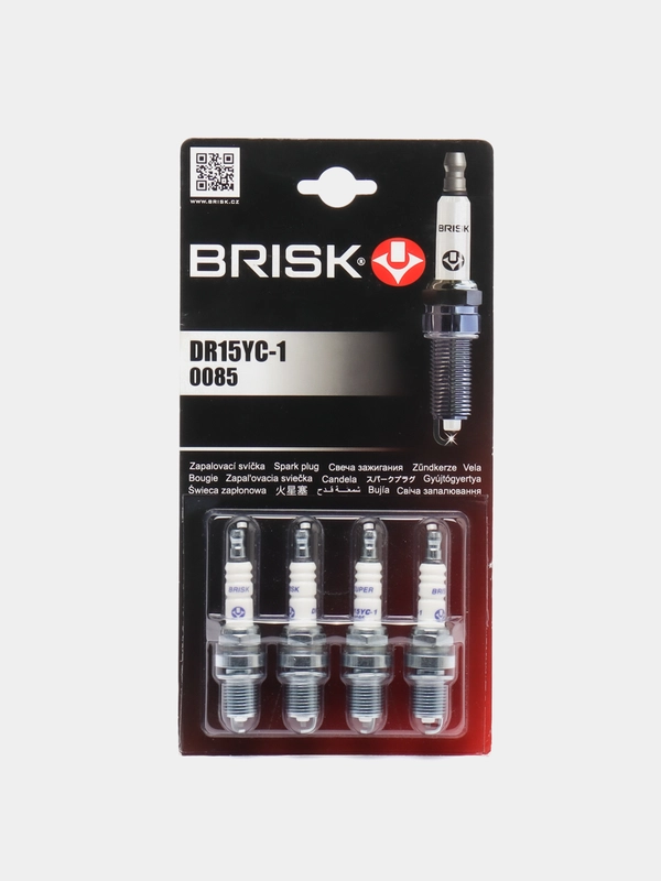 Свеча зажигания BRISK Super-R DR15YC-1 1,0, 4 штуки