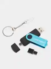 Лазурный usb-флешка 3 в 1