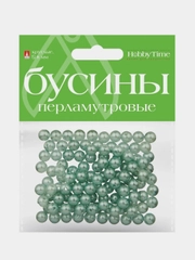 Бусины круглые, перламутровые, диаметр 10 мм