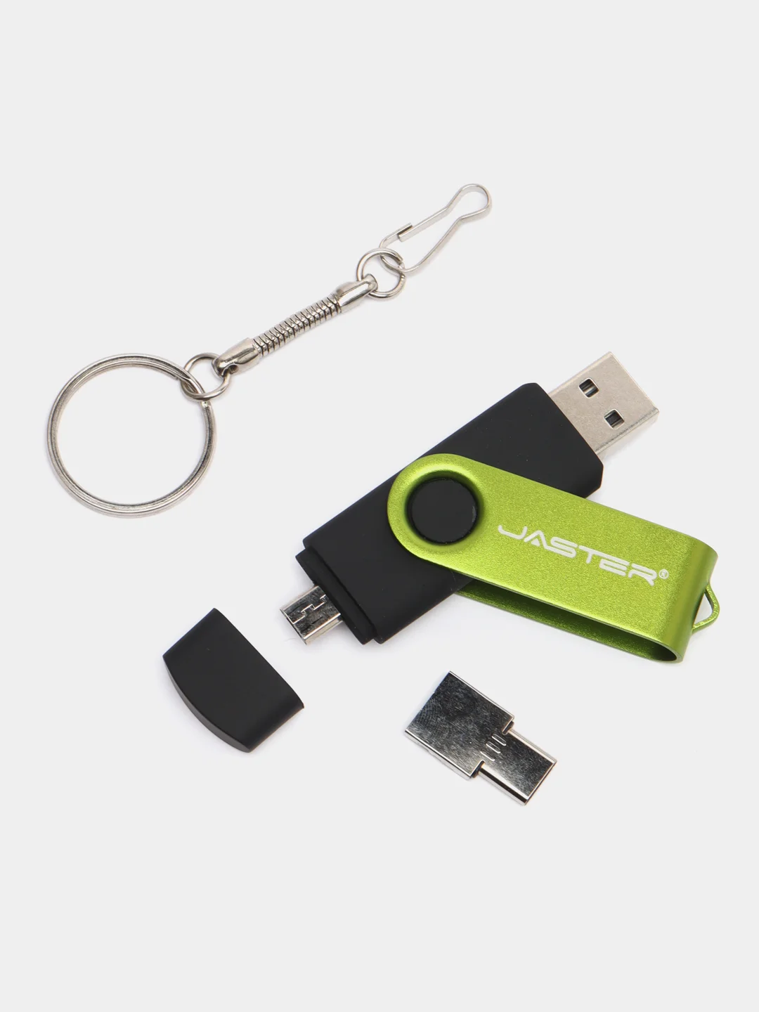 Зеленый usb-флешка 3 в 1