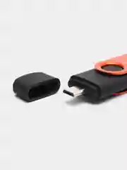 Оранжевый usb-флешка 3 в 1