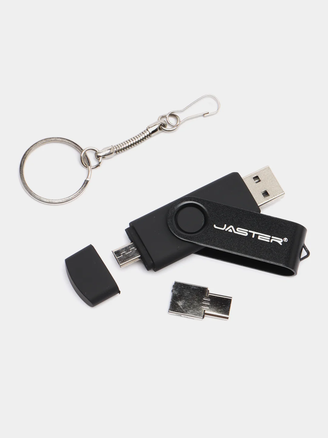 Черный usb-флешка 3 в 1