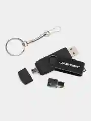 Черный usb-флешка 3 в 1