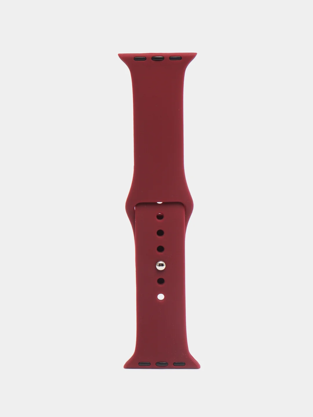 Бордовый силиконовый ремешок для часов Apple Watch 1-7
