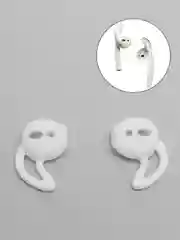 Белый чехол для наушников/Силиконовый держатель наушников/Airpods 1,2, TWS i9S, i10, i14/Haylou