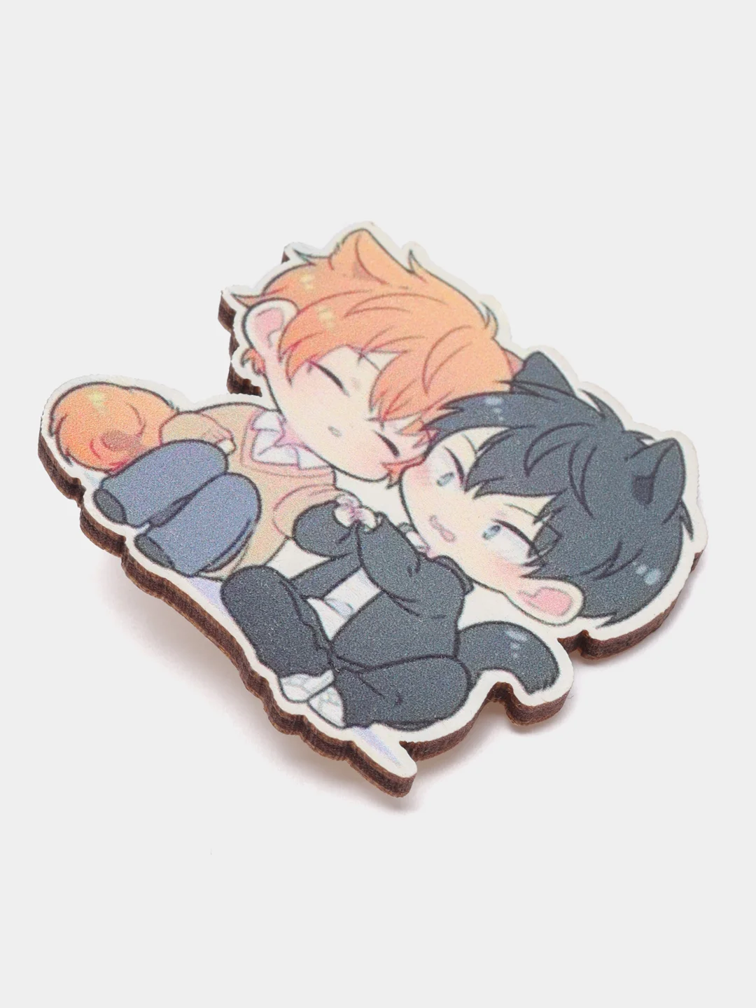Значок деревянный по аниме "Волейбол. Haikyuu!!"