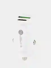 Белый автомобильное зарядное устройство в прикуриватель, Type-c USB 3,1А / зарядник телефона