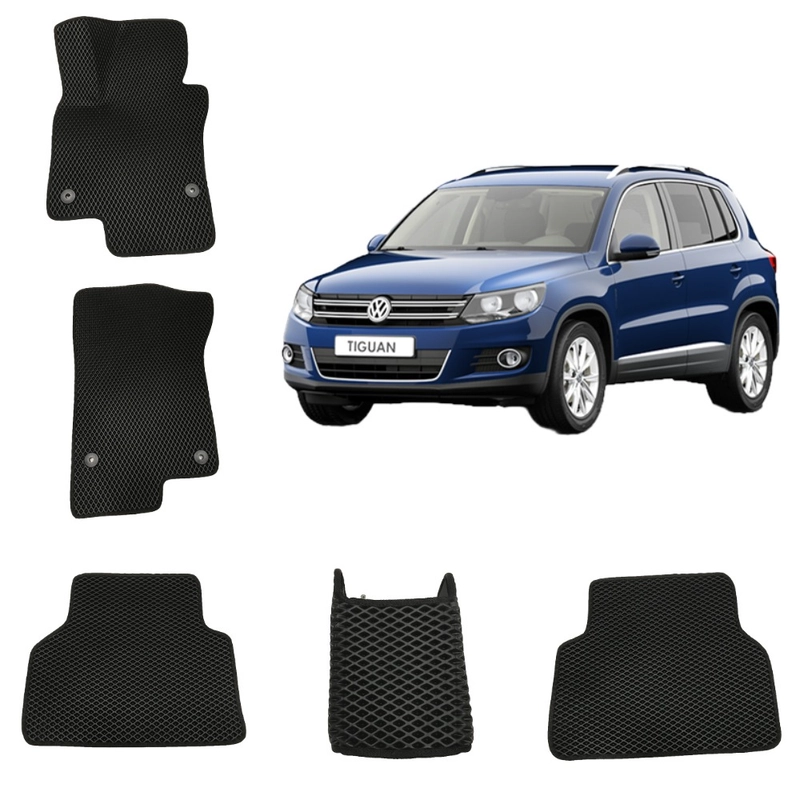 3-D Автомобильные EVA коврики для Volkswagen / VW / Tiguan 1 / Тигуан 1 поколение