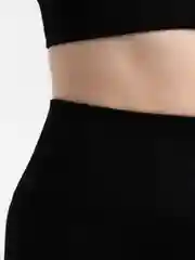 Черный женский костюм для фитнеса