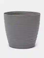 Белый кашпо / горшок для цветов с поддоном ДЮНА IDEA