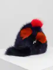 Фиолетовый шапка детская для девочки, зима