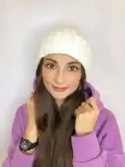 Черный шапка женская без подкладки, с отворотом