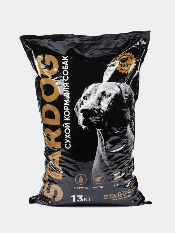 Корм с индейкой 13 кг для собак средних и крупных пород STARDOG