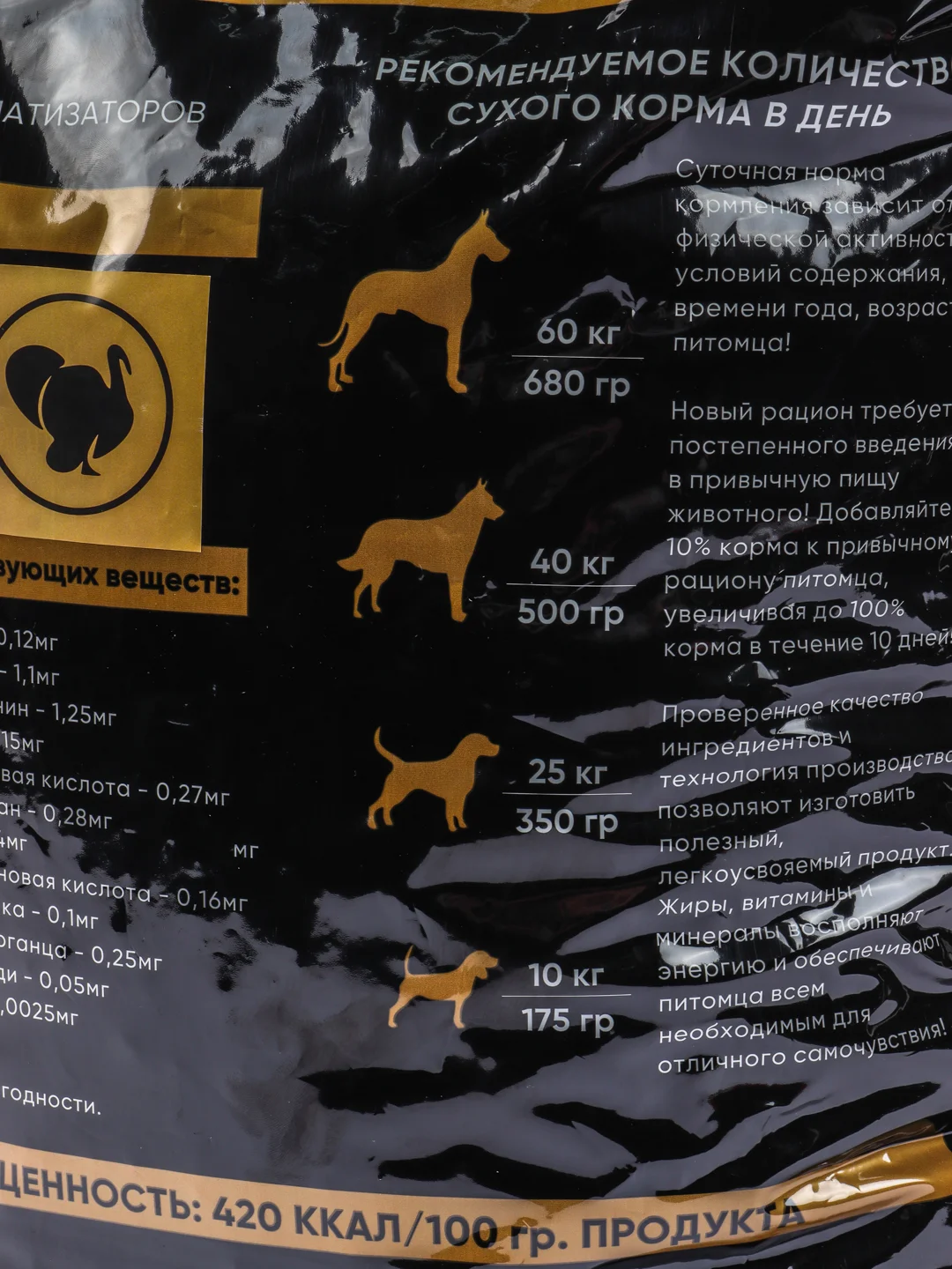 Корм с индейкой 13 кг для собак средних и крупных пород STARDOG
