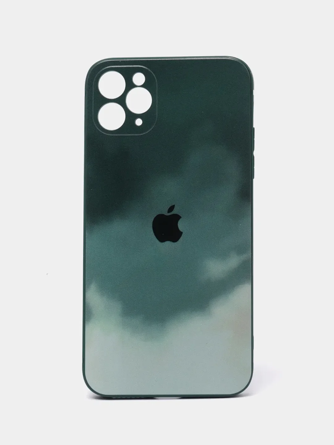 Лесной зеленый чехол для Айфон (iPhone) 11 / 14 / 13 Pro / Max / 7 / 8 / Plus X / XS XR / 12 Mini, силиконовый