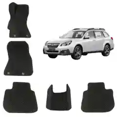 Автомобильные 3D-коврики EVA / ЕВА / ЭВА для Subaru Outback 4 поколения / Субару Аутбек 4