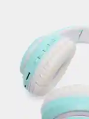 Бирюзовый беспроводные Bluetooth наушники с кошачьими светящимися ушками, гарнитура Cat Ear STN-28