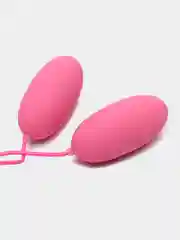 Розовый виброяйцо для мастурбации, двойное