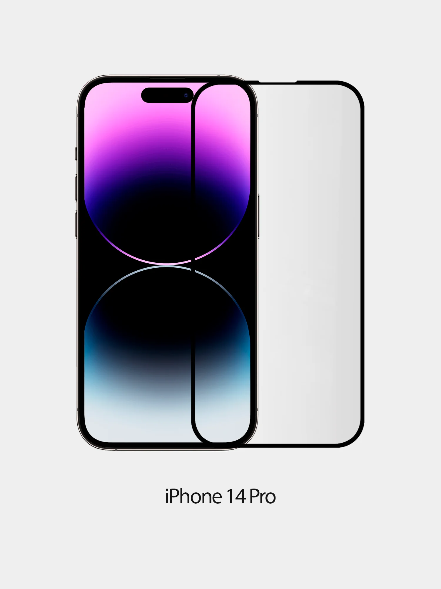 Защитное стекло 5D для iPhone всех моделей с тонкой черной рамкой