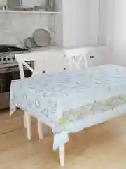 Скатерть Посуда, рогожка