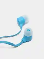 Голубой наушники внутриканальные Perfeo, с микрофоном HANDY, 10 цветов