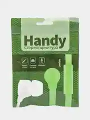 Лайм наушники внутриканальные Perfeo, с микрофоном HANDY, 10 цветов