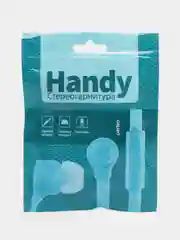 Бирюзовый наушники внутриканальные Perfeo, с микрофоном HANDY, 10 цветов