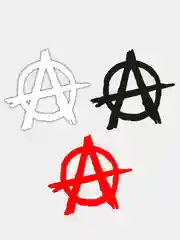 Красный наклейка "Анархия"