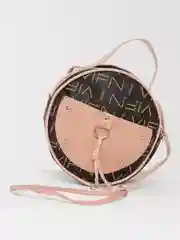 Розовый женская сумка, круглая