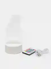 Салатовый светильник-ночник 3D, светодиодный, с пультом, цветной, RGB