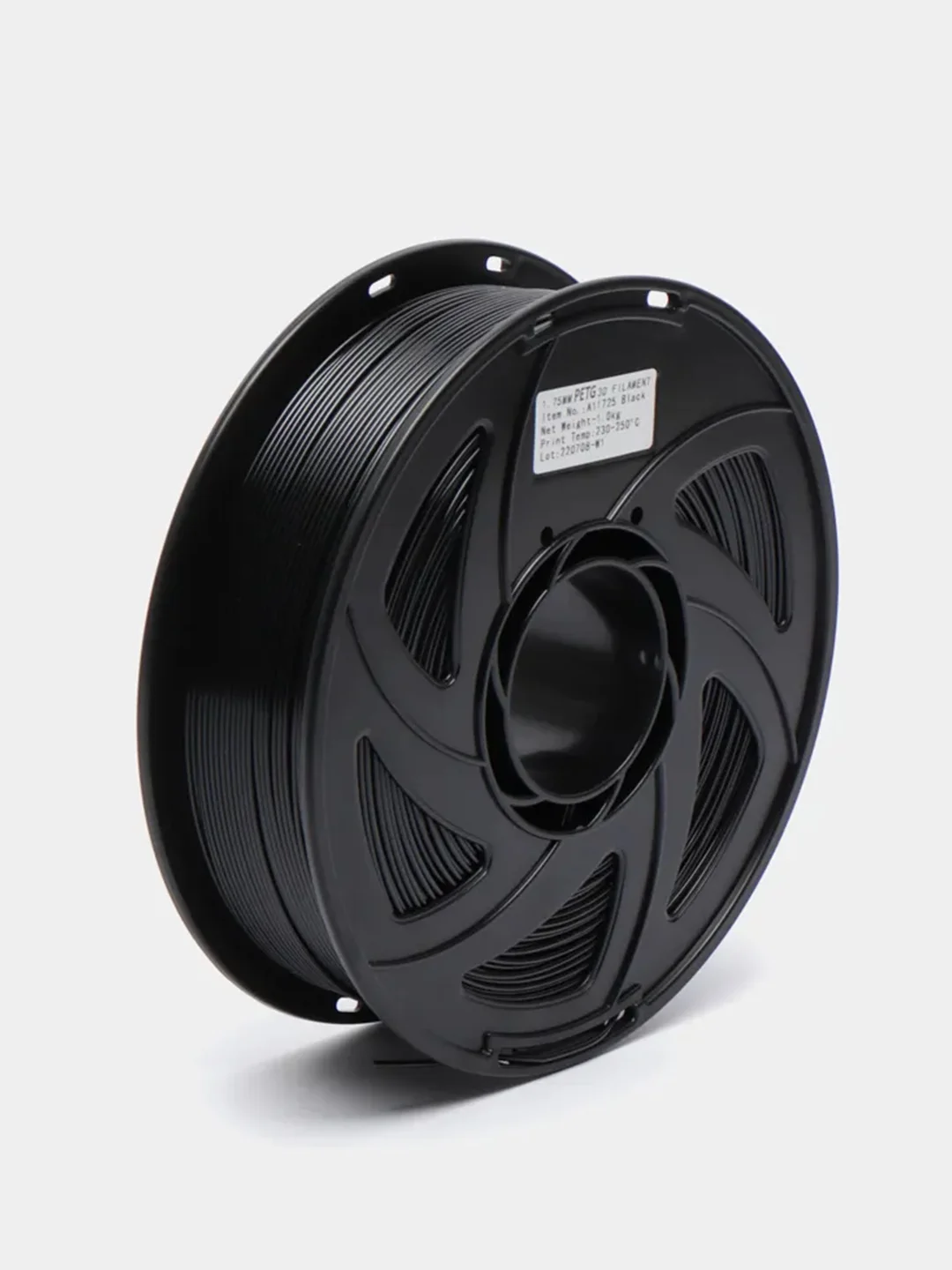 Черный пластик филамент для 3D принтера PETG, 1 кг, 1,75 мм