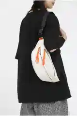 Белый поясная сумка, сумка через плечо, бананка