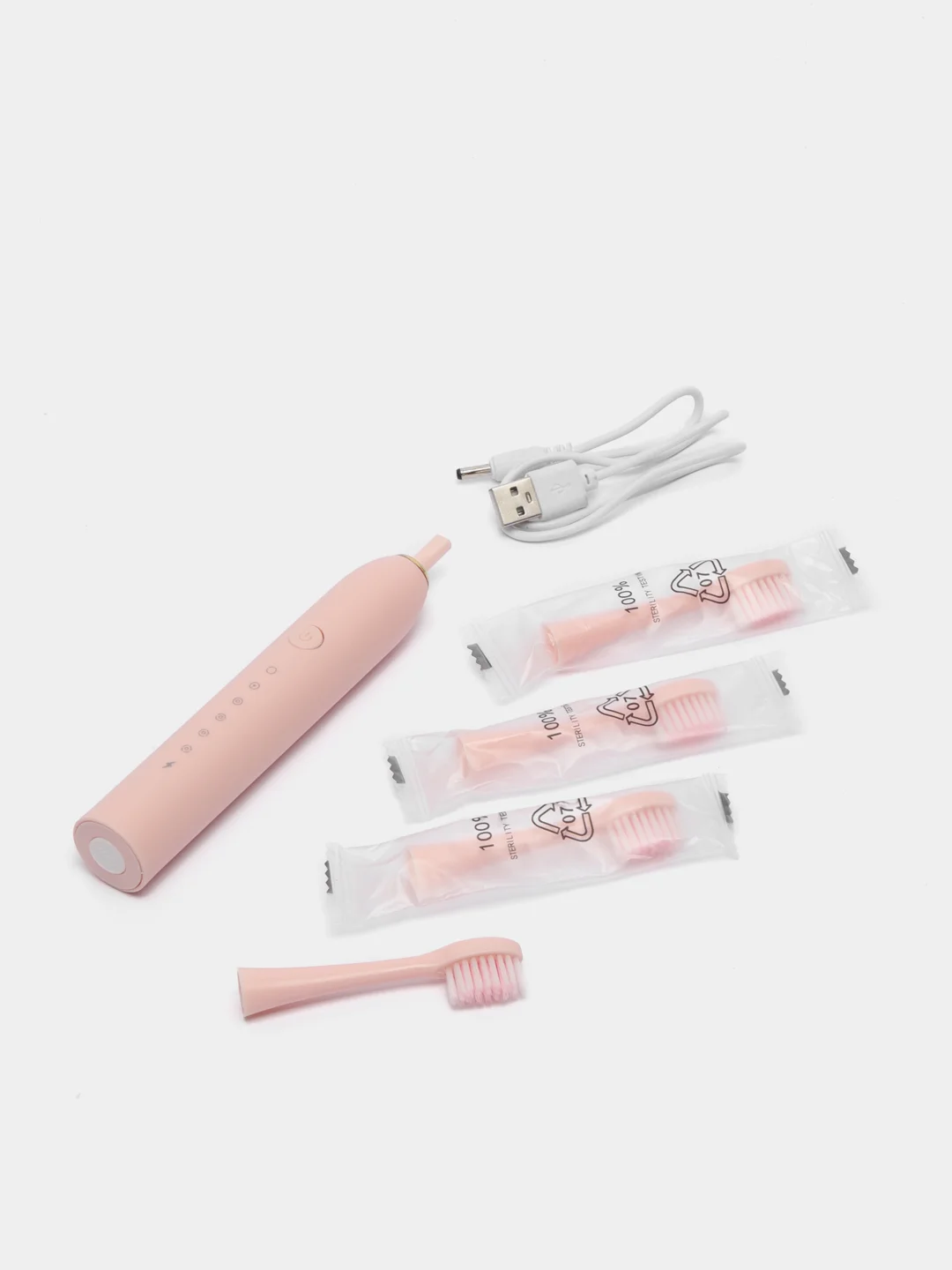 Розовый электрическая зубная щетка SONIC TOOTHBRUSH X-3, звуковая, 6 режимов