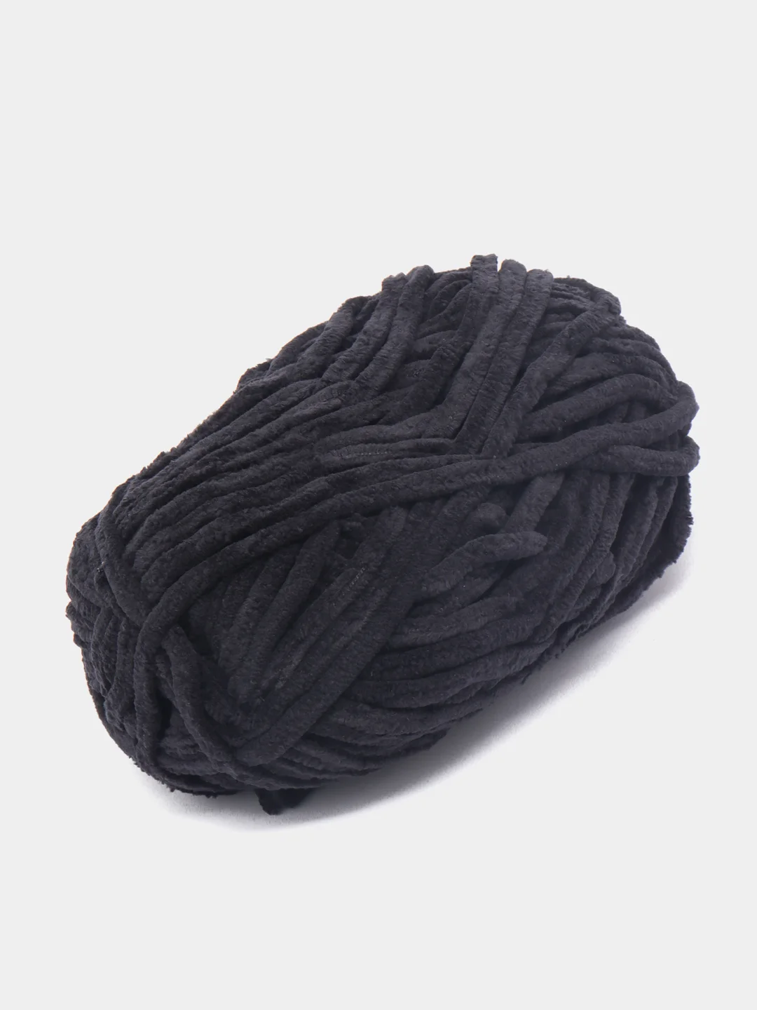 Черный пряжа плюшевая Alize Velluto (Ализе Веллуто), 100 г, 68 м