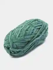 Зеленый пряжа плюшевая Alize Velluto (Ализе Веллуто), 100 г, 68 м