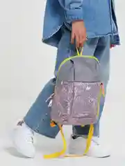 Серый рюкзак детский