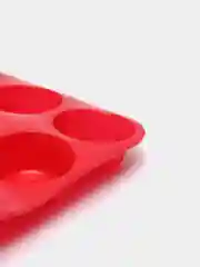 Красный силиконовая форма для выпечки маффинов и кексов